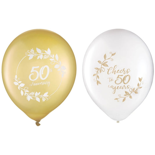 Happy 50Th Anniversary Latex Balloons
