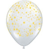 Latex Balloons High Count Bag - 16" Clear Stars Around 50 Count
