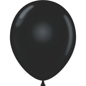 Latex Balloons High Count Bag - 17" Black Tuftex