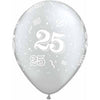 Latex Balloons High Count Bag - 25Th Anniversary Around