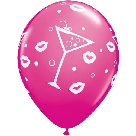Latex Balloons High Count Bag - Mixed Drinks Pink
