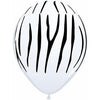 Latex Balloons High Count Bag - Zebra Stripes 50 Count