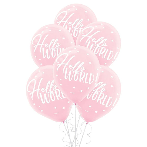 Oh Baby Pink Latex Balloons