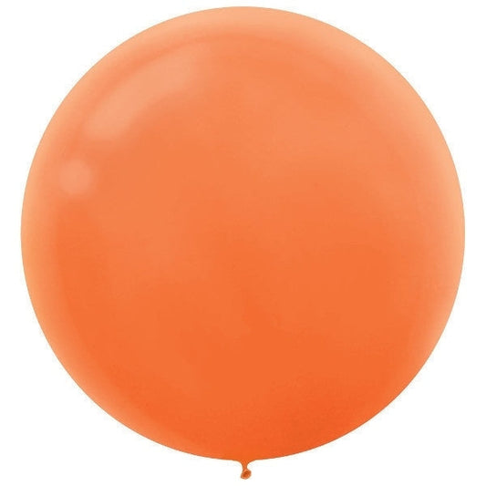 Latex Balloons - Orange, 24" 25 Count