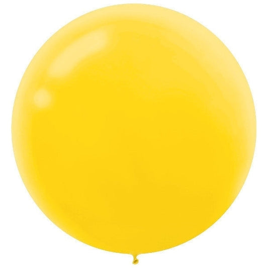 Latex Balloons - Yellow, 24" 25 Count