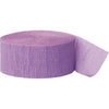 Lavender Crepe Streamer, 81 Ft