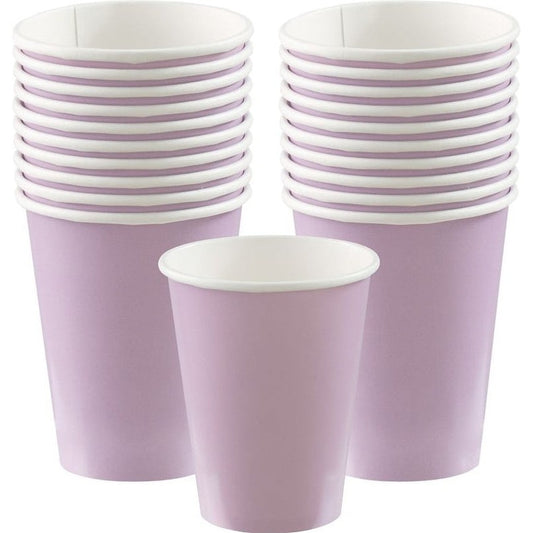 Lavender Paper Cups, 9Oz.
