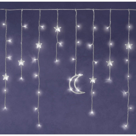Led Lighted Star And Moon Decoration