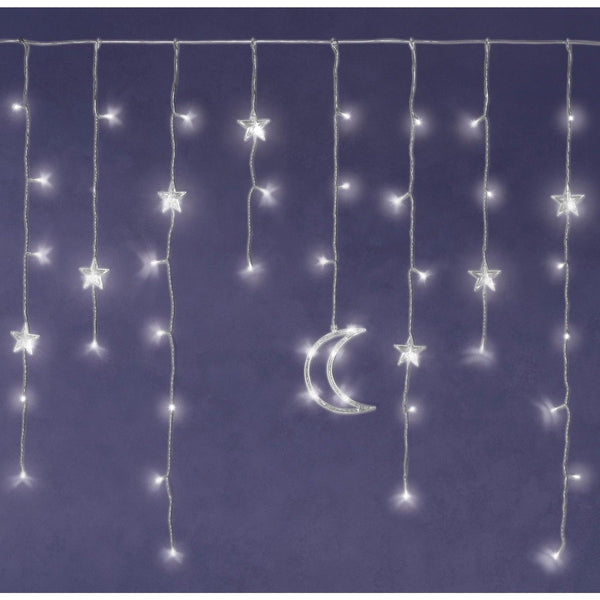 Led Lighted Star And Moon Decoration