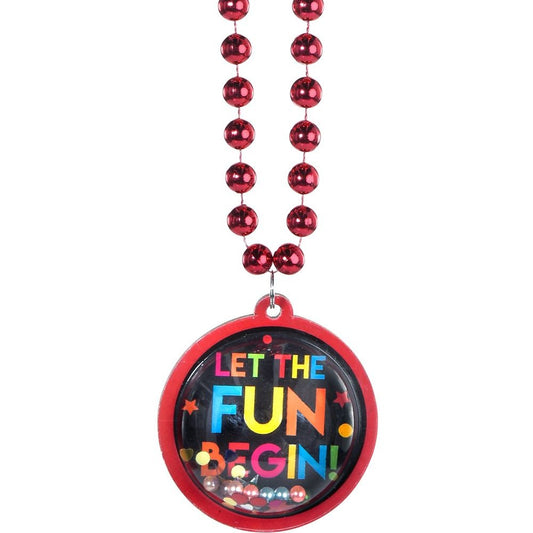 Let The Fun Begin Bead Necklace