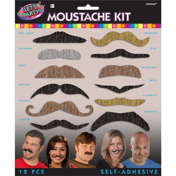 Let's Party Moustache Kit