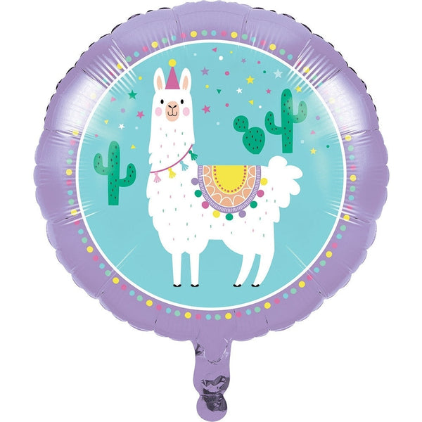 Llama Party Mylar Balloon