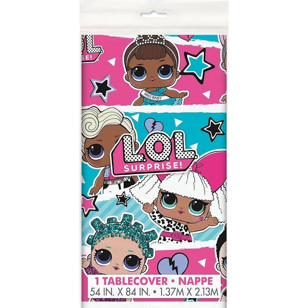 Lol Surprise ReCountangular Plastic Table Cover 54" X 84"