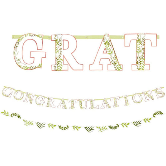 Love And Leaves Jumbo Letter Banner Kit