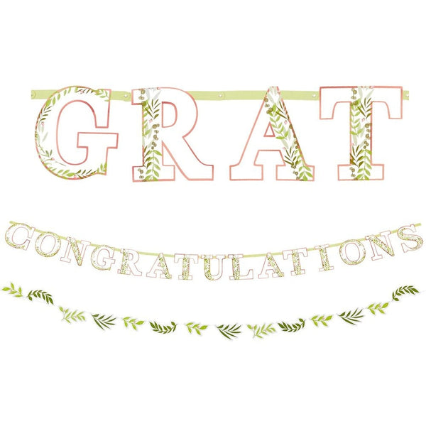 Love And Leaves Jumbo Letter Banner Kit