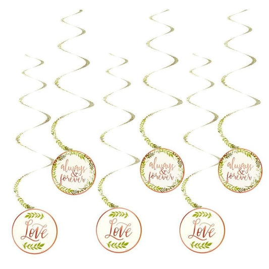 Love And Leaves Value Pack Spiral Decorations