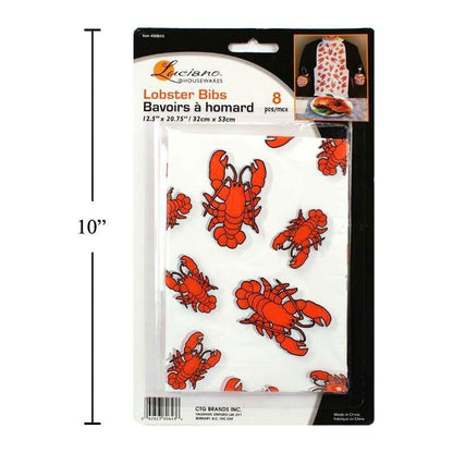 Luciano 10-Pc Lobster Bibs,