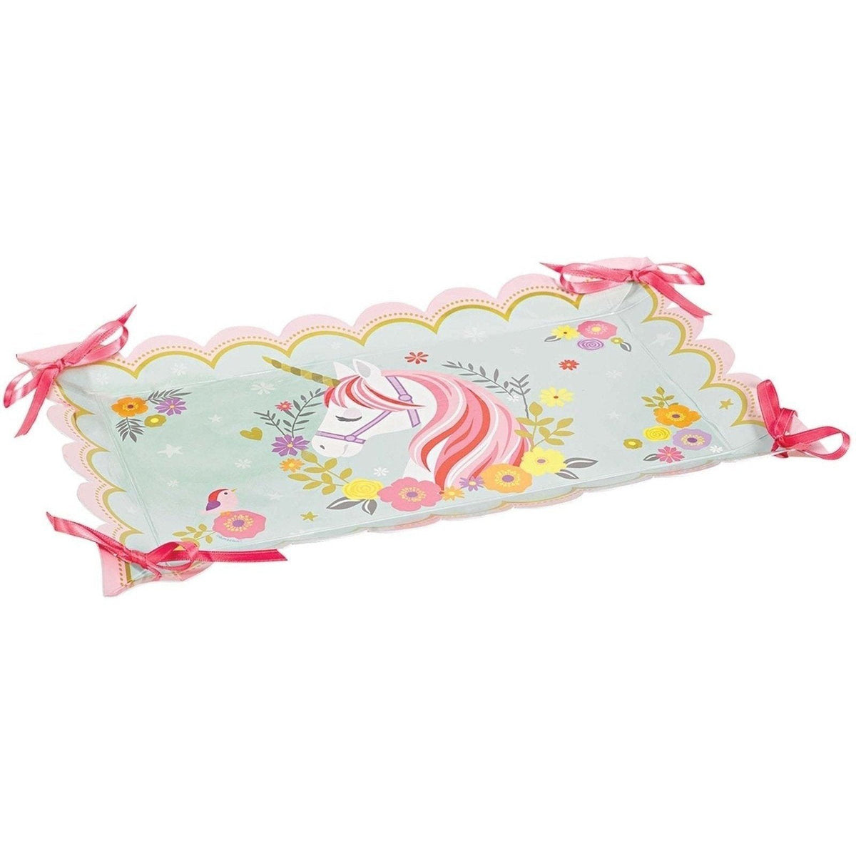 Magical Unicorn Paper Tray With Ribbon