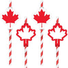 Maple Leaf Paper Straws W/ Add On