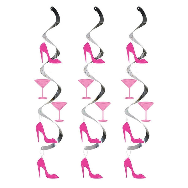 Martini And Heels Dizzy Danglers