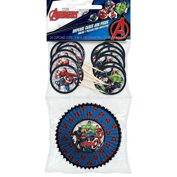 Marvel Avengers Powers Unite Tm Cupcake Cases And Picks Pack
