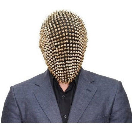 Gold Spikes Full Head Mask