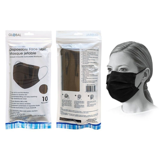 Mask - PPE 10 Count Disp Black