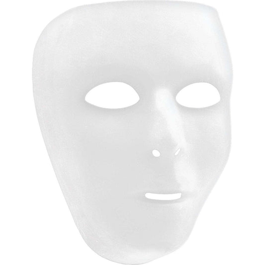 White Full Face Mask