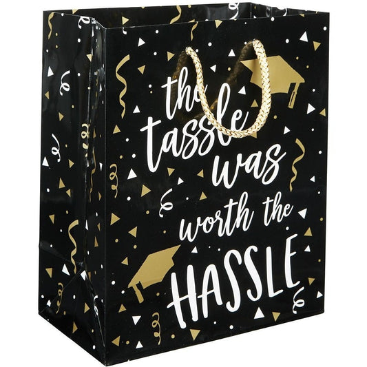 Medium Glossy Gift Bag - The Tassel Was Worth The Hassle
