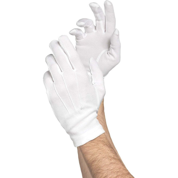 Men`S White Gloves - Deluxe