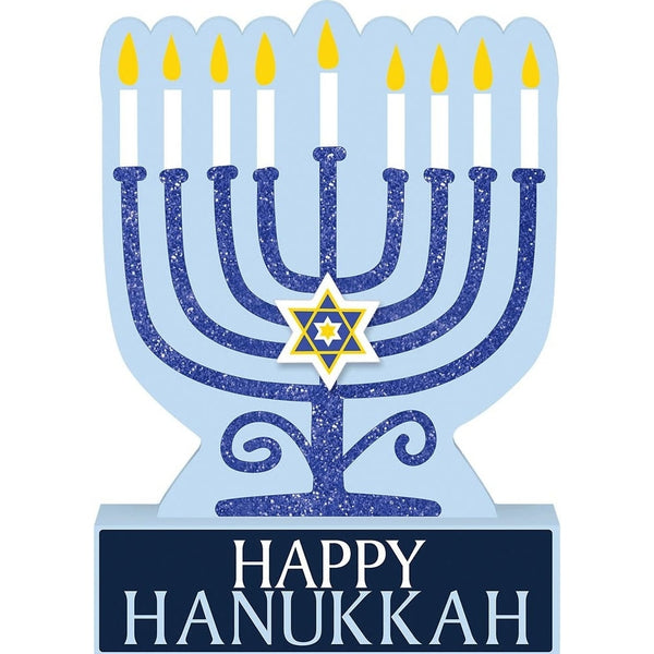 Menorah Standing Sign