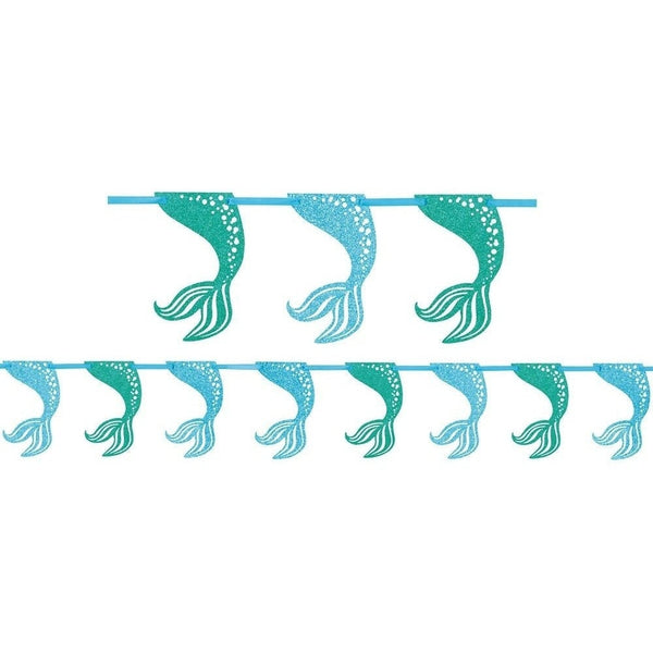 Mermaid Glitter Garland, 9 Ft