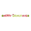 Merry Grinchmas Foil Letter Banner