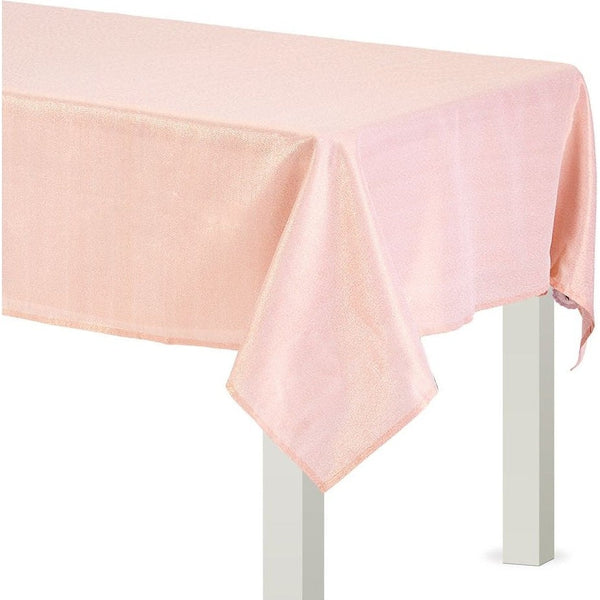 Metallic Tablecloth, 60" X 84" - Rose Gold