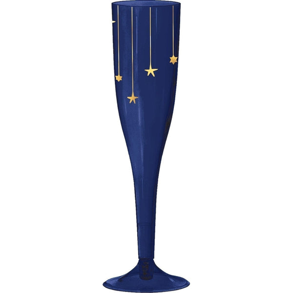 Midnight New Year's Eve Champagne Glasses, 5.5 Oz.