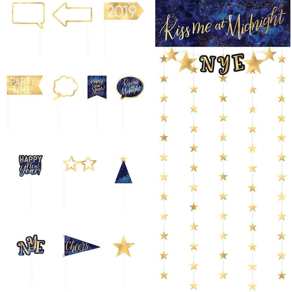 Midnight New Year's Eve Photo Booth Kit