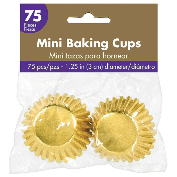 Mini Cupcake Cases - Gold