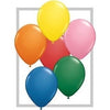 Mini Decorator 5" Standard Assorted Round Latex Balloons, 100 Count.