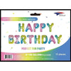 Mini Foil Balloon Banner Kit Happy Birthday Pastel