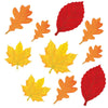 Mini Glitter Paper Leaves Value Pack Cutout Assortment