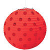 Mini Hot Stamp Lanterns - Apple Red