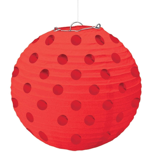 Mini Hot Stamp Lanterns - Apple Red