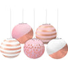 Mini Hot-Stamped Lanterns - Rose Gold/Blush