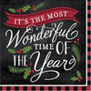 Most Wonderful Time Beverage Napkins - Mid Count