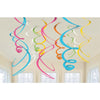 Multi Plastic Swirl Decorations