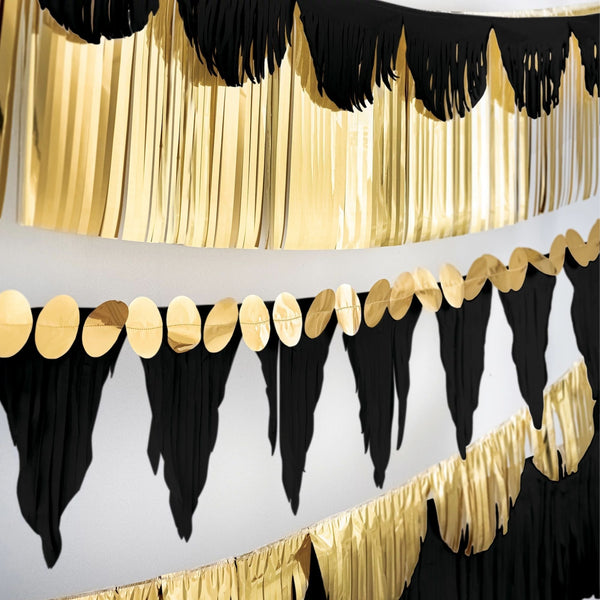 Multi Shape Fringe Banner Kit - Black