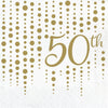 Gold 50Th Anniversary Napkins