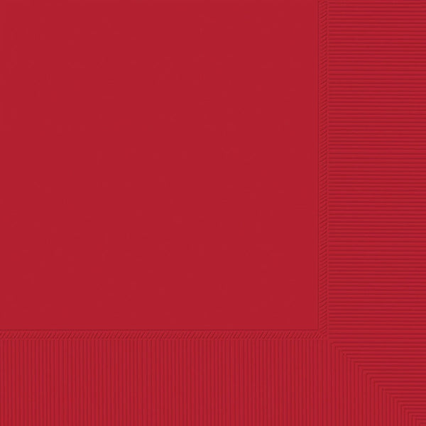 Beverage Napkins, 40 Count. - Apple Red