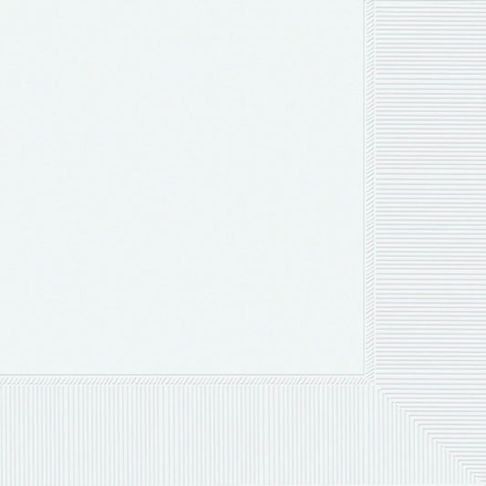 Beverage Napkins, 100 Count. - Frosty White