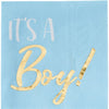 Beverage Napkins - Hot Stamped - Boy